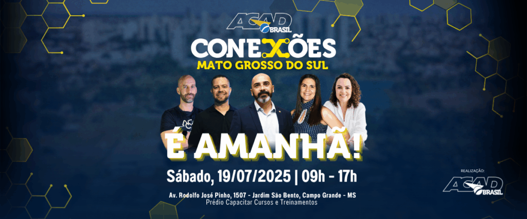 É amanhã! Últimas vagas para o ACAD Brasil Conexões Mato Grosso do Sul